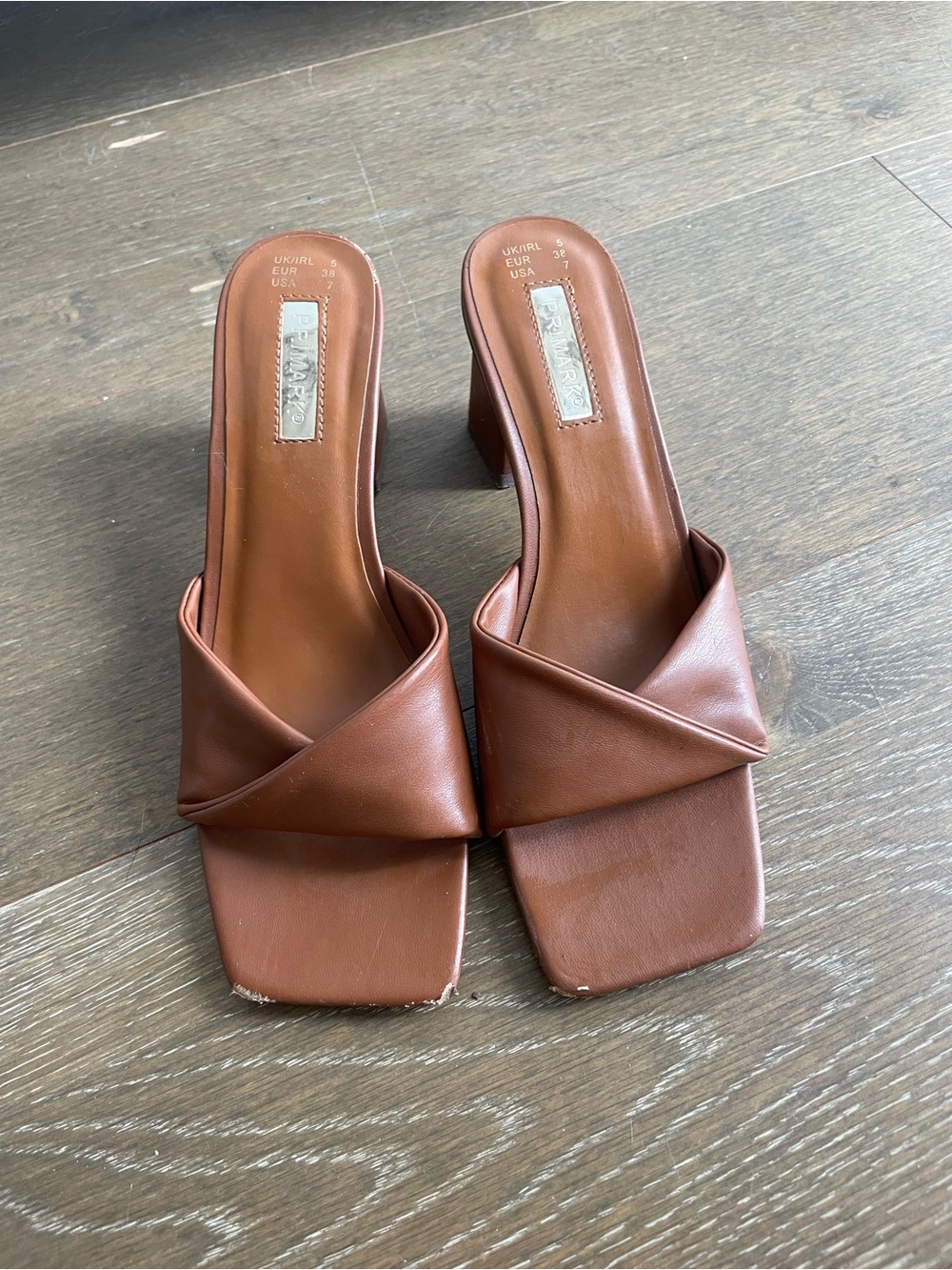 Primark Brown Open Toe Heel